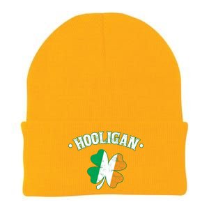 Hooligan Shamrock Ireland Flag Knit Cap Winter Beanie