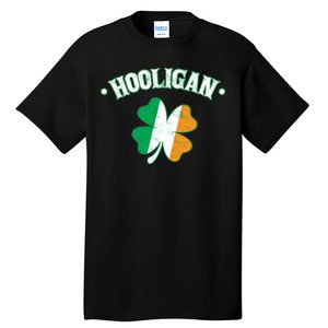 Hooligan Shamrock Ireland Flag Tall T-Shirt