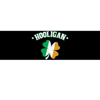 Hooligan Shamrock Ireland Flag Bumper Sticker