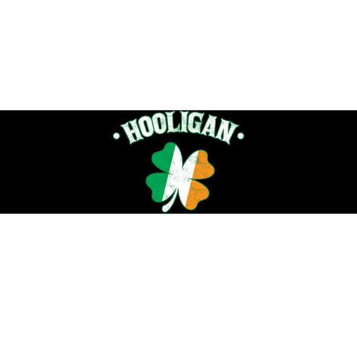 Hooligan Shamrock Ireland Flag Bumper Sticker