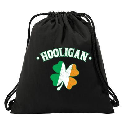 Hooligan Shamrock Ireland Flag Drawstring Bag