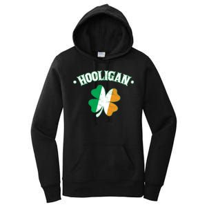 Hooligan Shamrock Ireland Flag Women's Pullover Hoodie