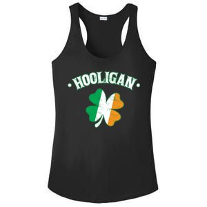 Hooligan Shamrock Ireland Flag Ladies PosiCharge Competitor Racerback Tank