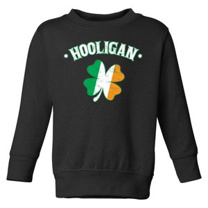 Hooligan Shamrock Ireland Flag Toddler Sweatshirt