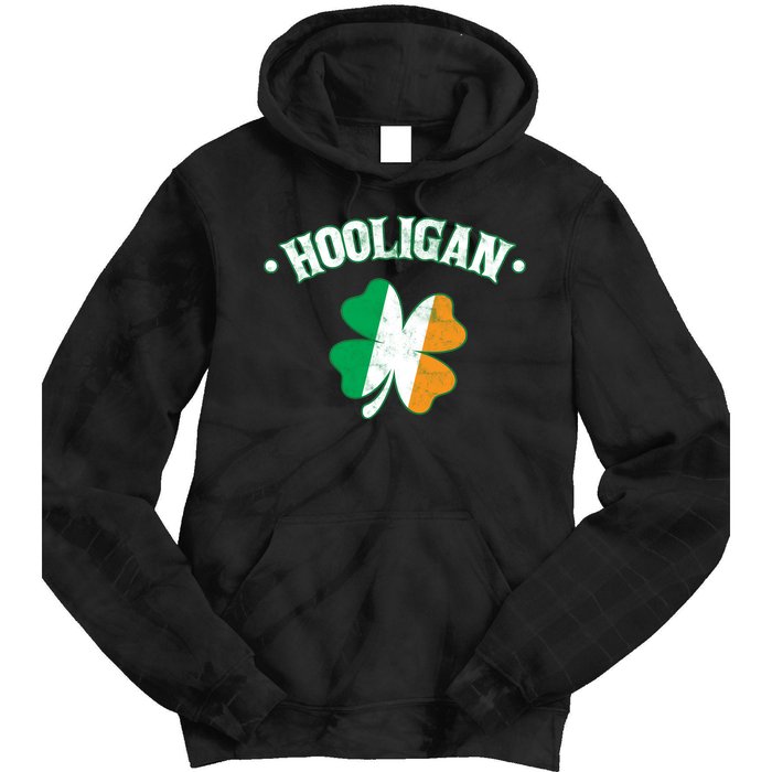 Hooligan Shamrock Ireland Flag Tie Dye Hoodie