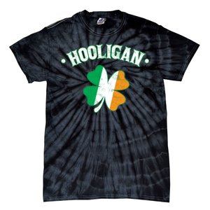 Hooligan Shamrock Ireland Flag Tie-Dye T-Shirt