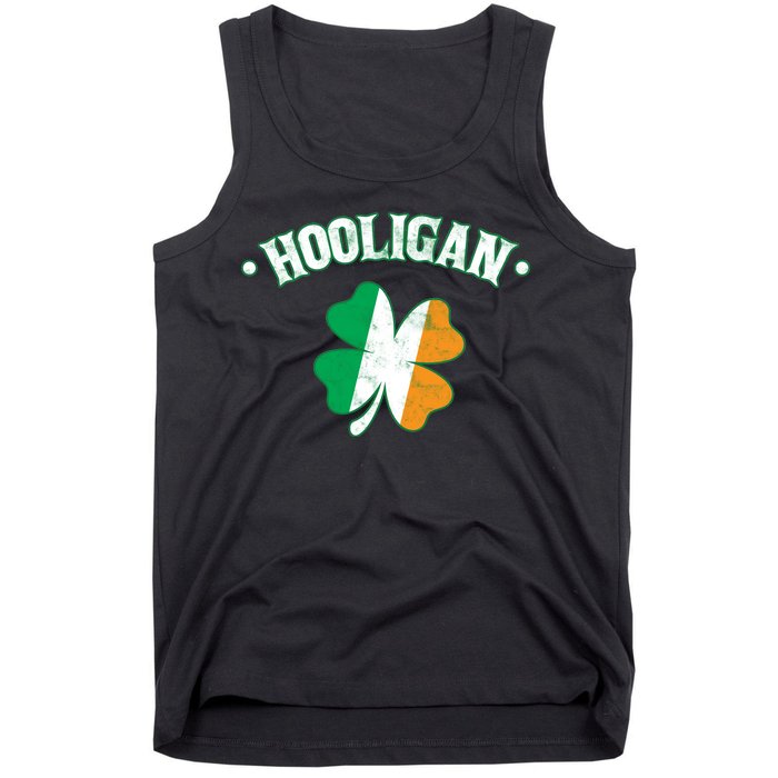 Hooligan Shamrock Ireland Flag Tank Top