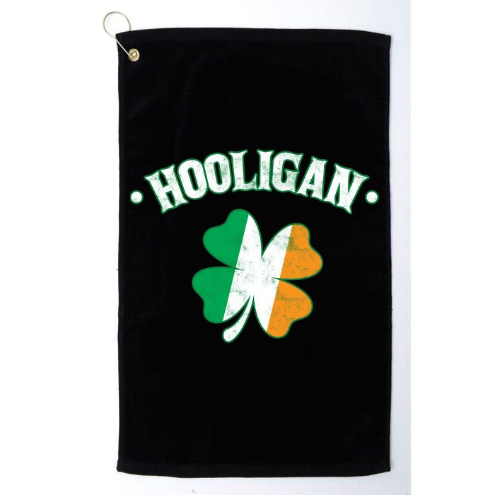 Hooligan Shamrock Ireland Flag Golf Towel