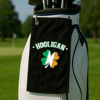 Hooligan Shamrock Ireland Flag Golf Towel