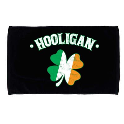 Hooligan Shamrock Ireland Flag Microfiber Hand Towel