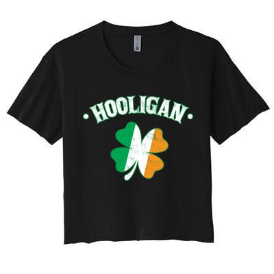 Hooligan Shamrock Ireland Flag Crop Top