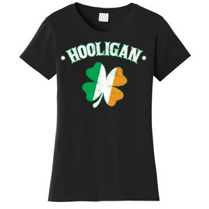 Hooligan Shamrock Ireland Flag Women's T-Shirt