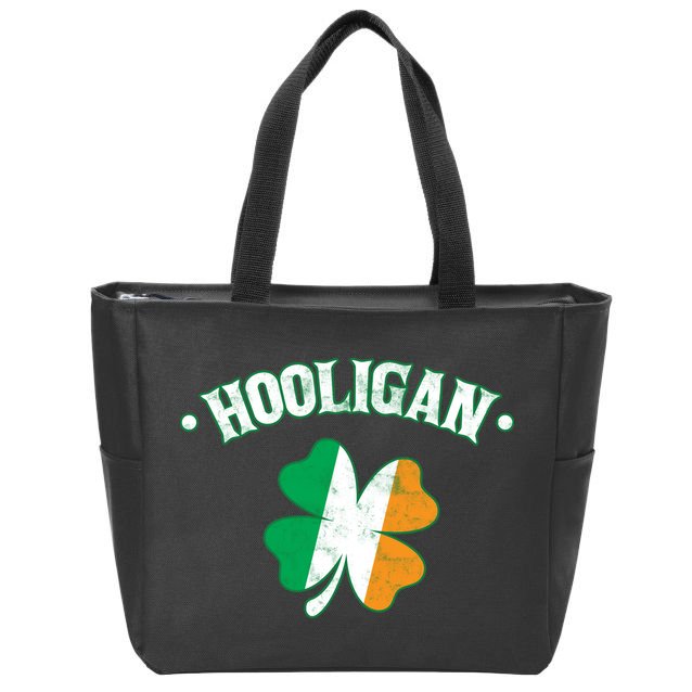 Hooligan Shamrock Ireland Flag Zip Tote Bag