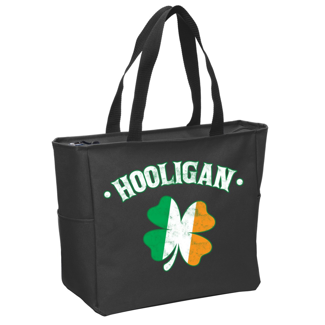 Hooligan Shamrock Ireland Flag Zip Tote Bag