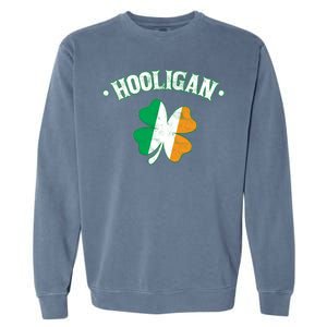 Hooligan Shamrock Ireland Flag Garment-Dyed Sweatshirt