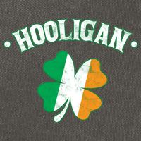 Hooligan Shamrock Ireland Flag Cotton Canvas Backpack