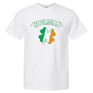 Hooligan Shamrock Ireland Flag Garment-Dyed Heavyweight T-Shirt