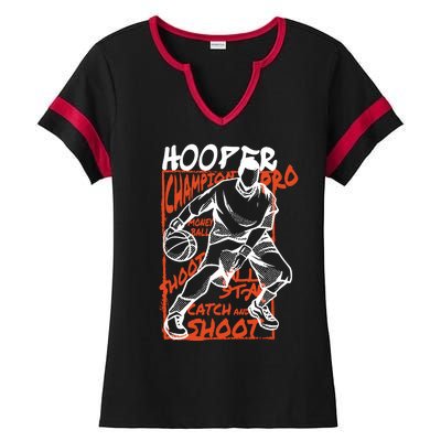 Hooper Basketball Pro Ladies Halftime Notch Neck Tee