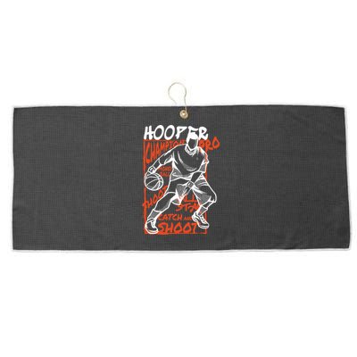 Hooper Basketball Pro Large Microfiber Waffle Golf Towel