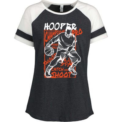 Hooper Basketball Pro Enza Ladies Jersey Colorblock Tee