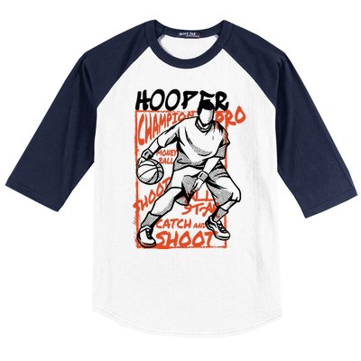 Hooper Basketball Pro Baseball Sleeve Shirt