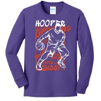 Hooper Basketball Pro Kids Long Sleeve Shirt