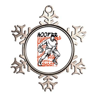 Hooper Basketball Pro Metallic Star Ornament