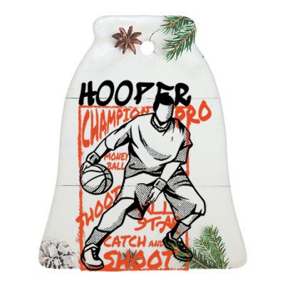 Hooper Basketball Pro Ceramic Bell Ornament