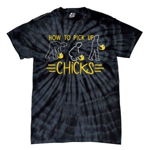 How O Pick Up Chicks Funny Cute Chicken Joke Lover Tie-Dye T-Shirt