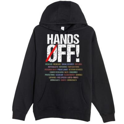 Hands Off Protest  Premium Pullover Hoodie