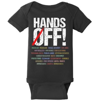 Hands Off Protest  Baby Bodysuit