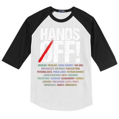 Hands Off Protest  Kids Colorblock Raglan Jersey