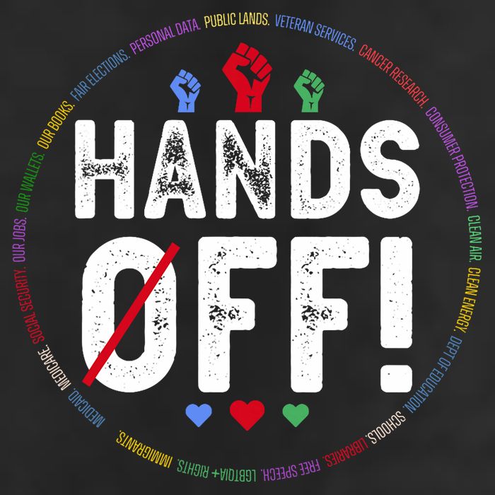 Hands Off Protest Social Security And Medicare Protest  Adult Drive Performance Visor