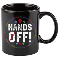 Hands Off Protest Social Security And Medicare Protest  11oz C Handle Ceramic Mug
