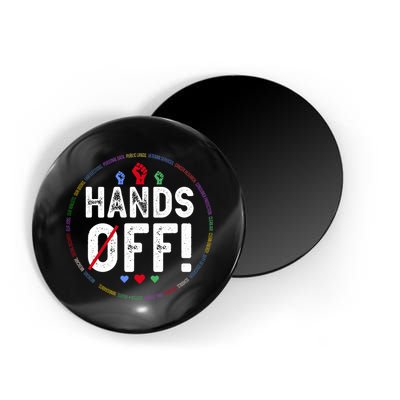 Hands Off Protest Social Security And Medicare Protest  Magnet