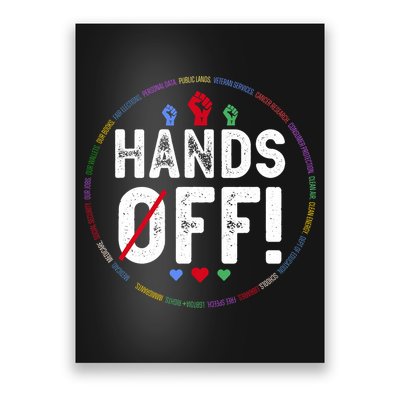 Hands Off Protest Social Security And Medicare Protest  Poster