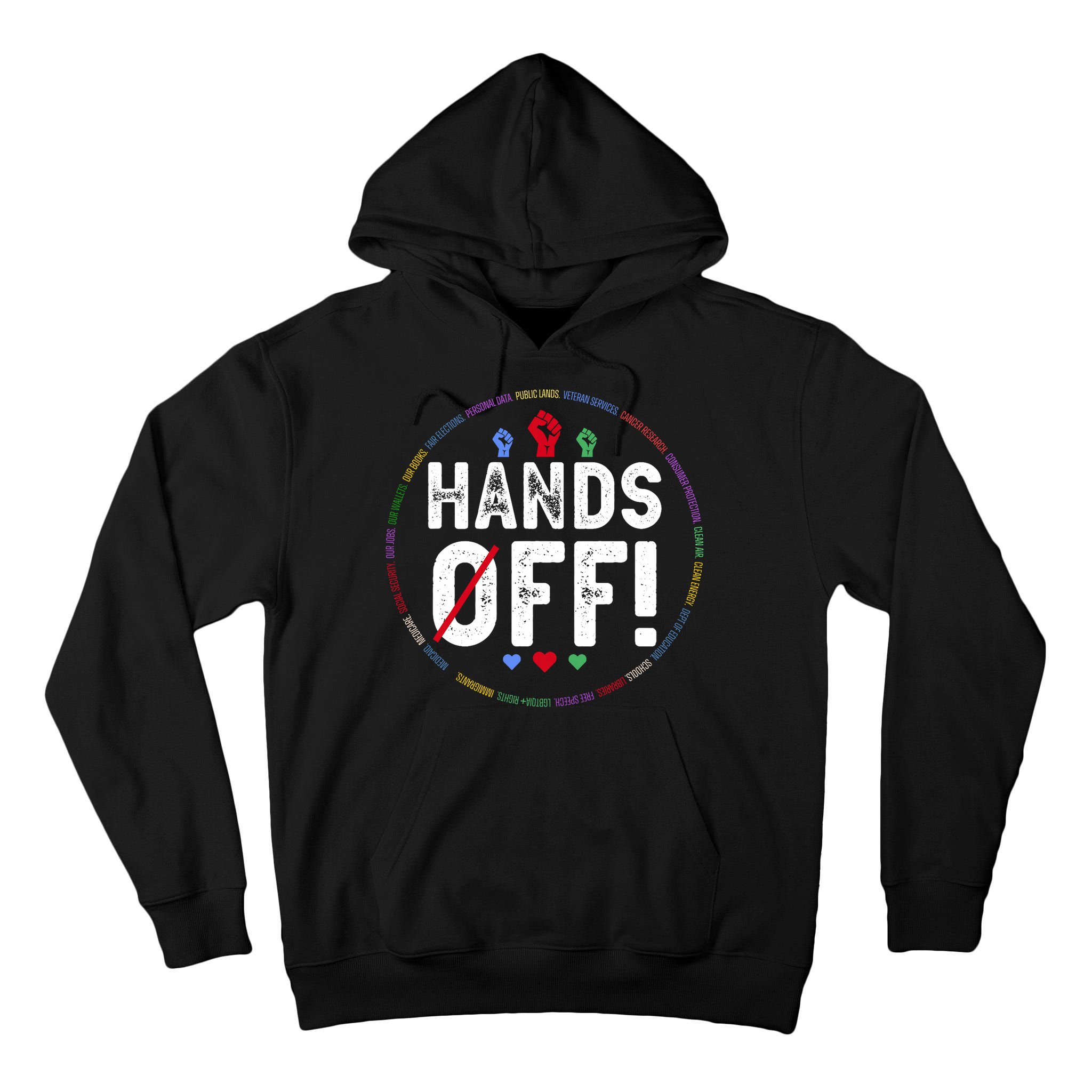 Hands Off Protest Social Security And Medicare Protest  Tall Hoodie