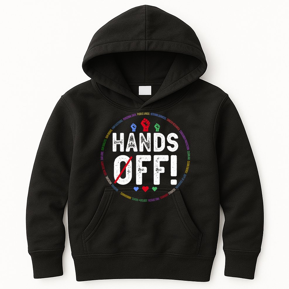 Hands Off Protest Social Security And Medicare Protest  Kids Hoodie