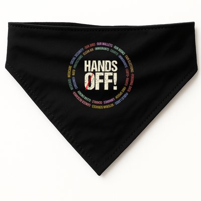 Hands Off Protest Social Security And Medicare Protest USA-Made Doggie Bandana