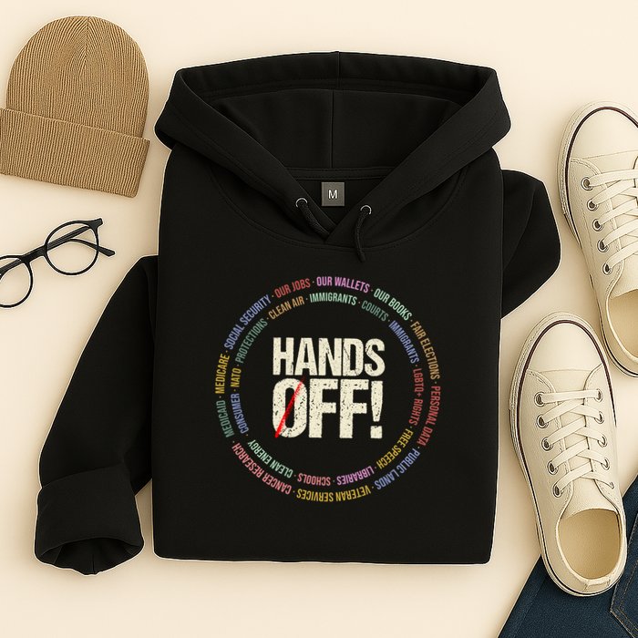 Hands Off Protest Social Security And Medicare Protest Hoodie