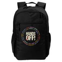 Hands Off Protest Social Security And Medicare Protest Backpack