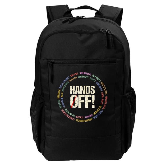 Hands Off Protest Social Security And Medicare Protest Backpack