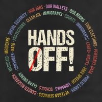 Hands Off Protest Social Security And Medicare Protest Adult Drive Performance Visor