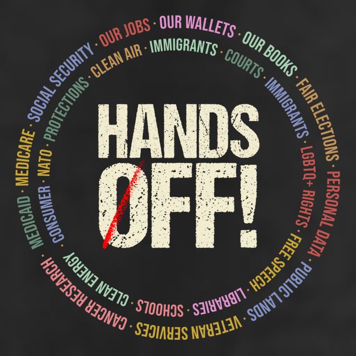 Hands Off Protest Social Security And Medicare Protest Adult Drive Performance Visor