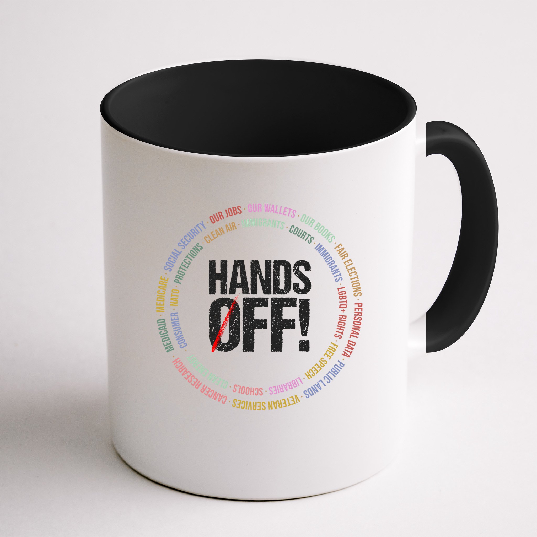 Hands Off Protest Social Security And Medicare Protest Mug