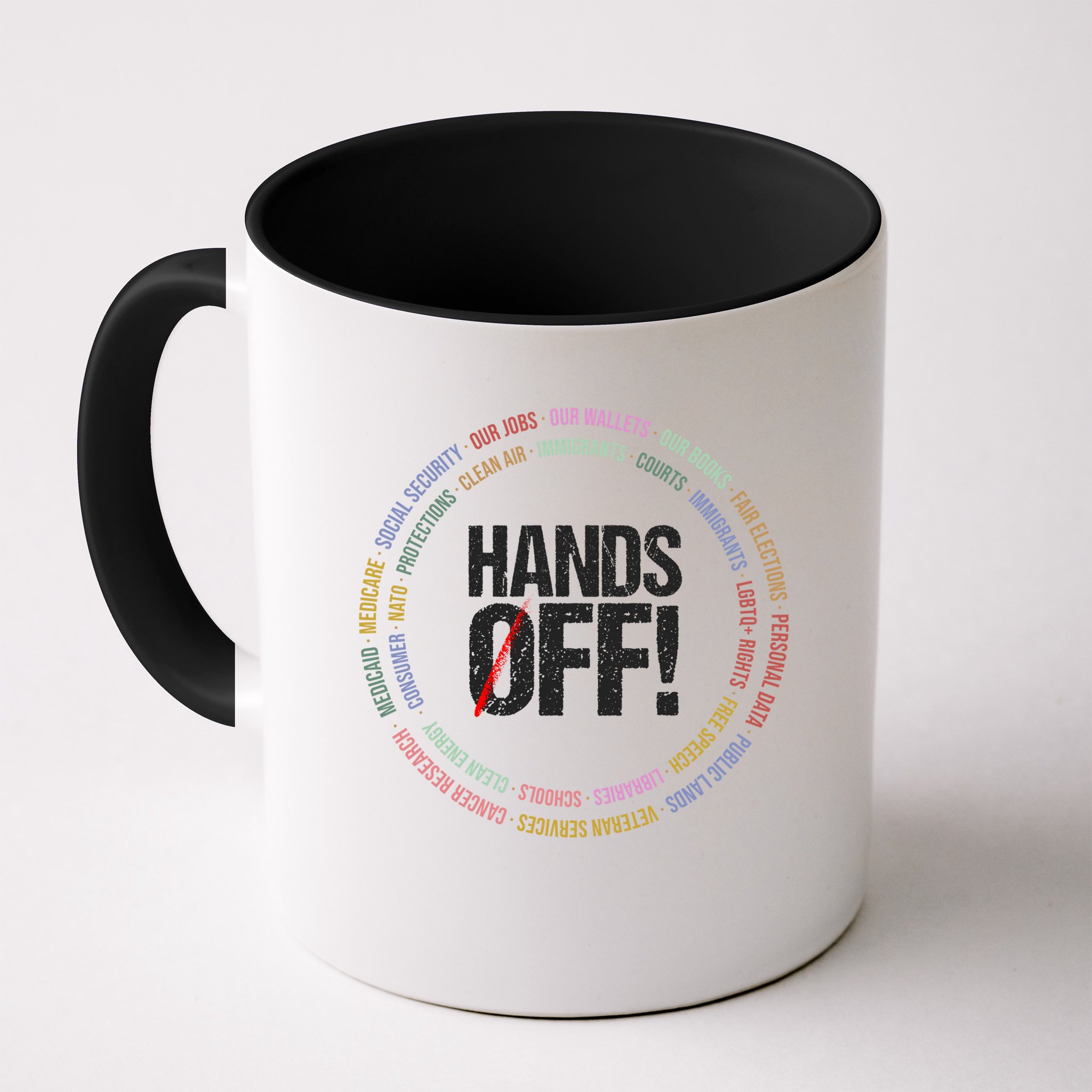 Hands Off Protest Social Security And Medicare Protest Mug