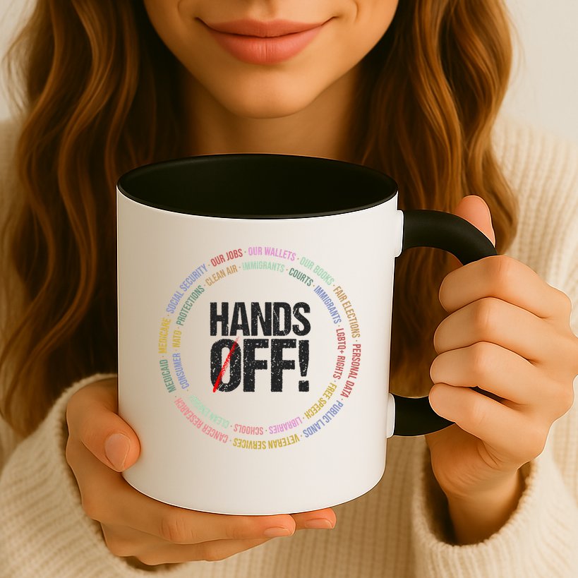 Hands Off Protest Social Security And Medicare Protest Mug