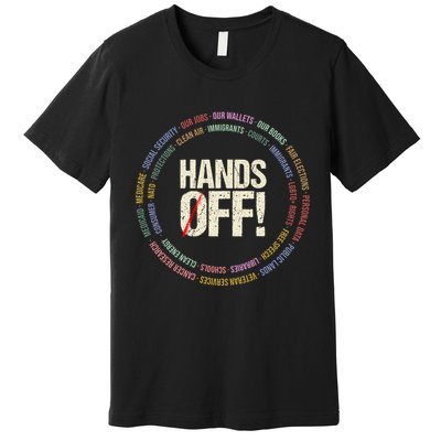 Hands Off Protest Social Security And Medicare Protest Premium T-Shirt