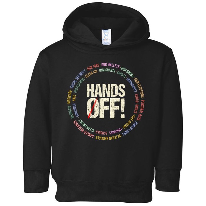 Hands Off Protest Social Security And Medicare Protest Toddler Hoodie