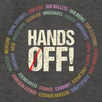 Hands Off Protest Social Security And Medicare Protest Vector Backpack